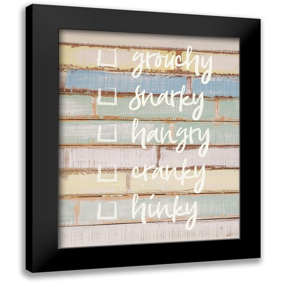 Hogan, Melody 12x14 Black Modern Framed Museum Art Print Titled - Funny Family 2