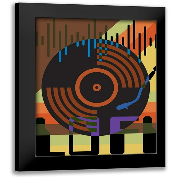 Hogan, Melody 12x14 Black Modern Framed Museum Art Print Titled - HI FI LO FI 2