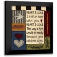 thumbnail image 1 of Hogan, Melody 12x14 Black Modern Framed Museum Art Print Titled - Primitive Collage 1, 1 of 5