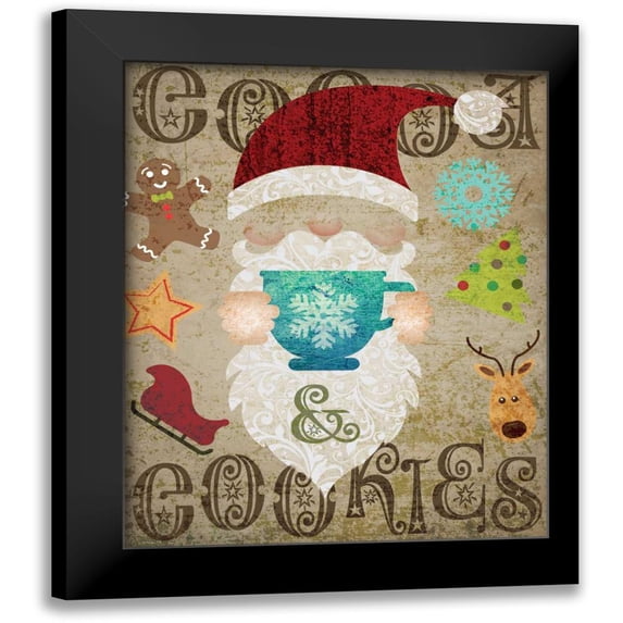 Hogan, Melody 12x14 Black Modern Framed Museum Art Print Titled - Santas Kitchen 2