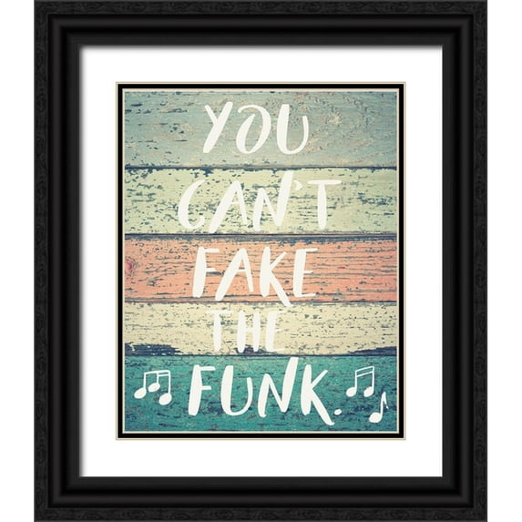 Hogan, Melody 12x14 Black Ornate Wood Framed with Double Matting Museum Art Print Titled - Cant Fake the Funk