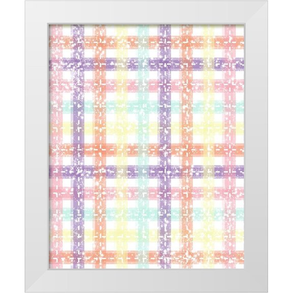 Hogan, Melody 12x14 White Modern Wood Framed Museum Art Print Titled - Unique Plaid