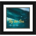 thumbnail image 1 of Hogan, Melody 13x12 Black Ornate Wood Framed with Double Matting Museum Art Print Titled - By the Sea Saffron Teal 3, 1 of 4