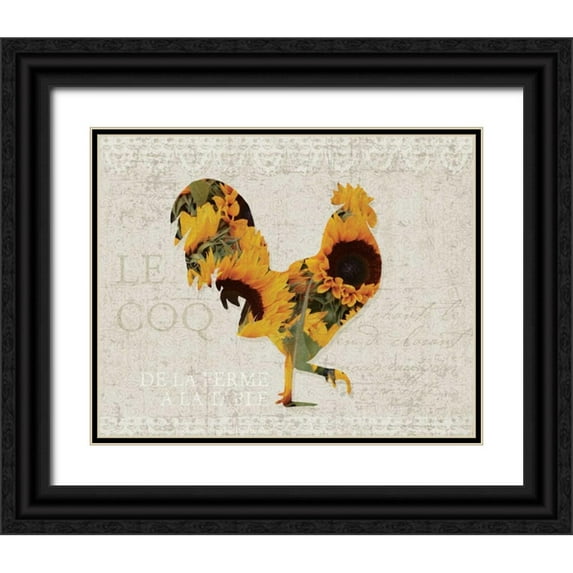 Hogan, Melody 14x12 Black Ornate Wood Framed with Double Matting Museum Art Print Titled - Flower Farm Roster