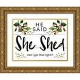 thumbnail image 1 of Hogan, Melody 14x12 Gold Ornate Wood Framed with Double Matting Museum Art Print Titled - She Shet 2, 1 of 4