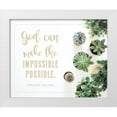 thumbnail image 1 of Hogan, Melody 14x12 White Modern Wood Framed Museum Art Print Titled - Impossible Possible, 1 of 4