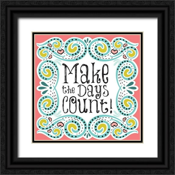 Hogan, Melody 15x15 Black Ornate Wood Framed with Double Matting Museum Art Print Titled - Whimsical Count