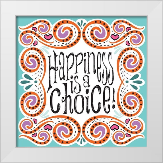 Hogan, Melody 15x15 White Modern Wood Framed Museum Art Print Titled - Whimsical Choice