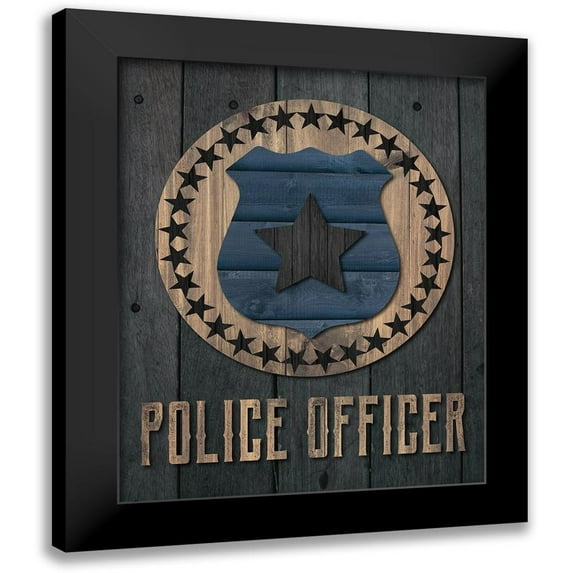 Hogan, Melody 15x18 Black Modern Framed Museum Art Print Titled - Police Officer 1