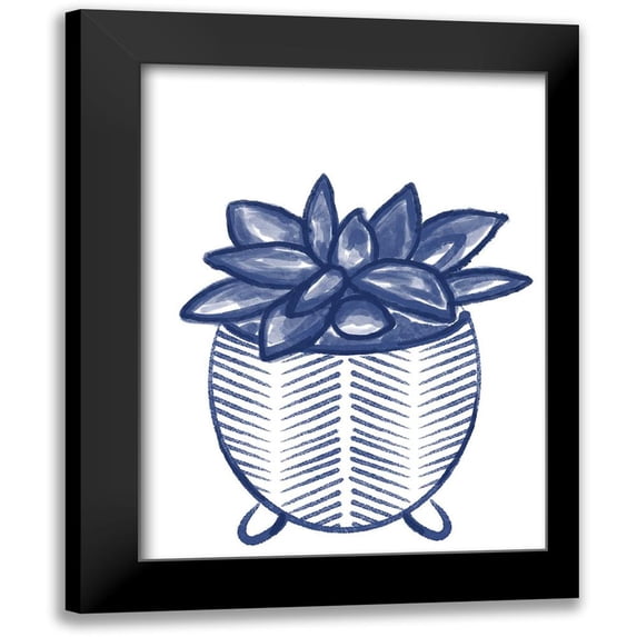 Hogan, Melody 15x18 Black Modern Framed Museum Art Print Titled - Succulent 1