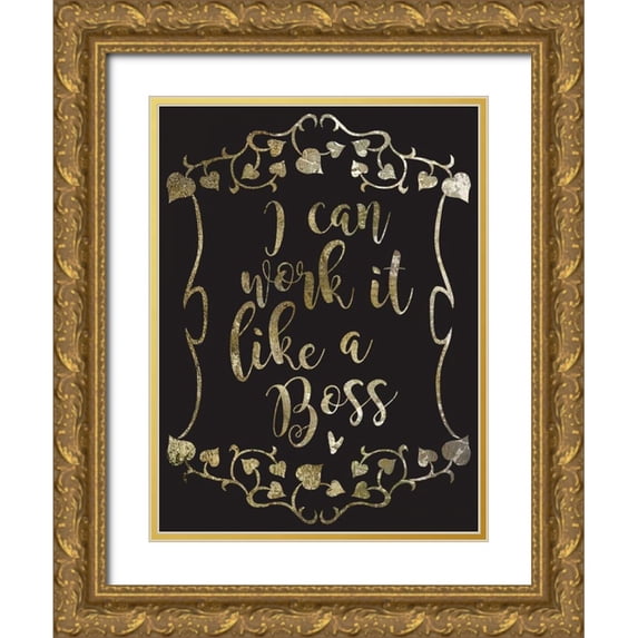 Hogan, Melody 15x18 Gold Ornate Wood Framed with Double Matting Museum Art Print Titled - Like A Boss 1
