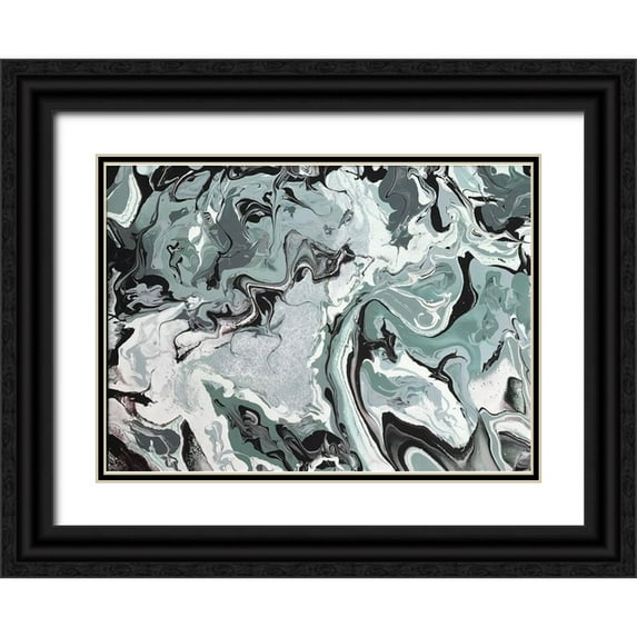 Hogan, Melody 18x14 Black Ornate Wood Framed with Double Matting Museum Art Print Titled - Abide Jade