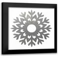thumbnail image 1 of Hogan, Melody 20x20 Black Modern Framed Museum Art Print Titled - Silver Snowflakes 3, 1 of 5