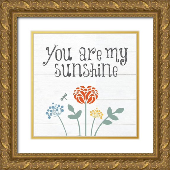 Hogan, Melody 20x20 Gold Ornate Wood Framed with Double Matting Museum Art Print Titled - Botanical Inspiration Primary 1