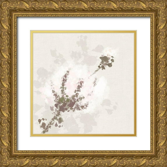 Hogan, Melody 20x20 Gold Ornate Wood Framed with Double Matting Museum Art Print Titled - Cotton Boll 1
