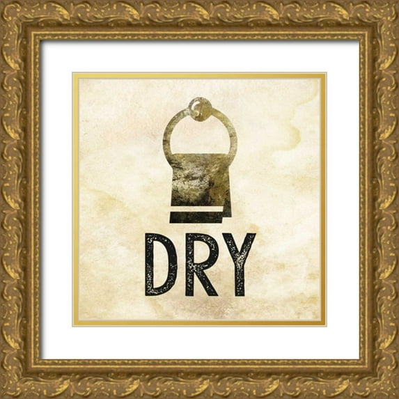 Hogan, Melody 20x20 Gold Ornate Wood Framed with Double Matting Museum Art Print Titled - Glitz Bath 3