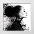 thumbnail image 1 of Hogan, Melody 20x20 White Modern Wood Framed Museum Art Print Titled - Fashion Profile Red Lips 1, 1 of 4