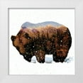thumbnail image 1 of Hogan, Melody 20x20 White Modern Wood Framed Museum Art Print Titled - Grizzly Winter, 1 of 4