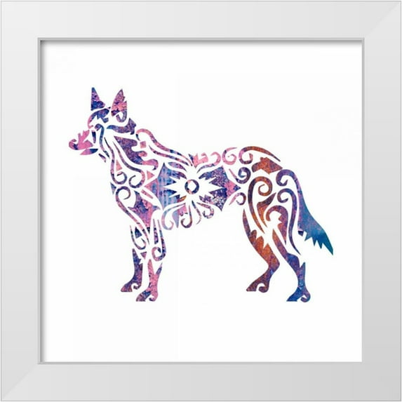 Hogan, Melody 20x20 White Modern Wood Framed Museum Art Print Titled - Tribal Timber 5