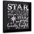 thumbnail image 1 of Hogan, Melody 20x24 Black Modern Framed Museum Art Print Titled - Christmas Chalkboard Star, 1 of 5