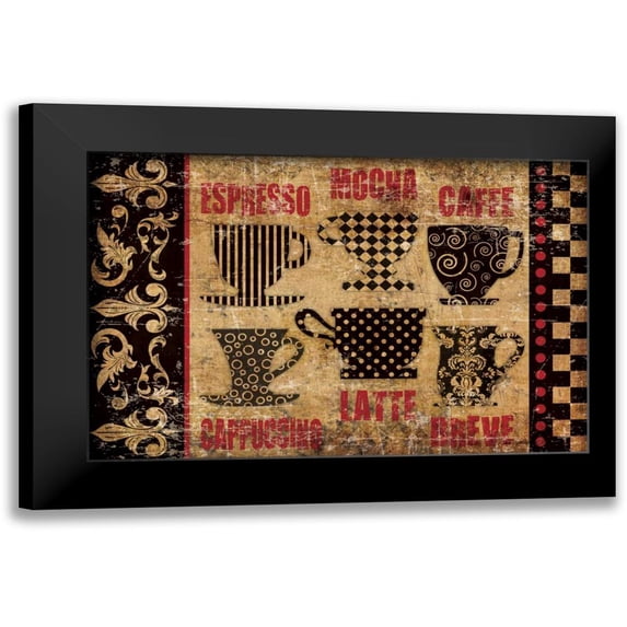 Hogan, Melody 24x17 Black Modern Framed Museum Art Print Titled - Caffeinated Choices 3