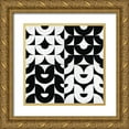 thumbnail image 1 of Hogan, Melody 26x26 Gold Ornate Wood Framed with Double Matting Museum Art Print Titled - Oversized Abstract BW Combo, 1 of 4