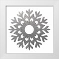 thumbnail image 1 of Hogan, Melody 26x26 White Modern Wood Framed Museum Art Print Titled - Silver Snowflakes 3, 1 of 4