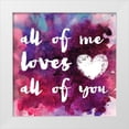 thumbnail image 1 of Hogan, Melody 26x26 White Modern Wood Framed Museum Art Print Titled - Watercolor Love 1, 1 of 4