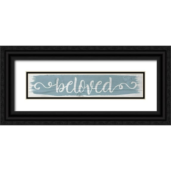 Hogan, Melody 32x10 Black Ornate Wood Framed with Double Matting Museum Art Print Titled - Beloved Spring 1