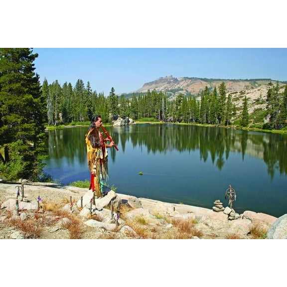 Hogan Native American II Glossy Poster