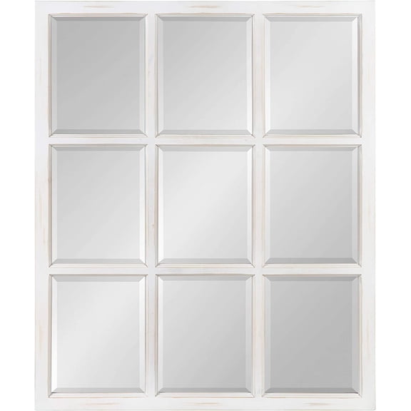 Hogan Windowpane Framed Wall Mirror