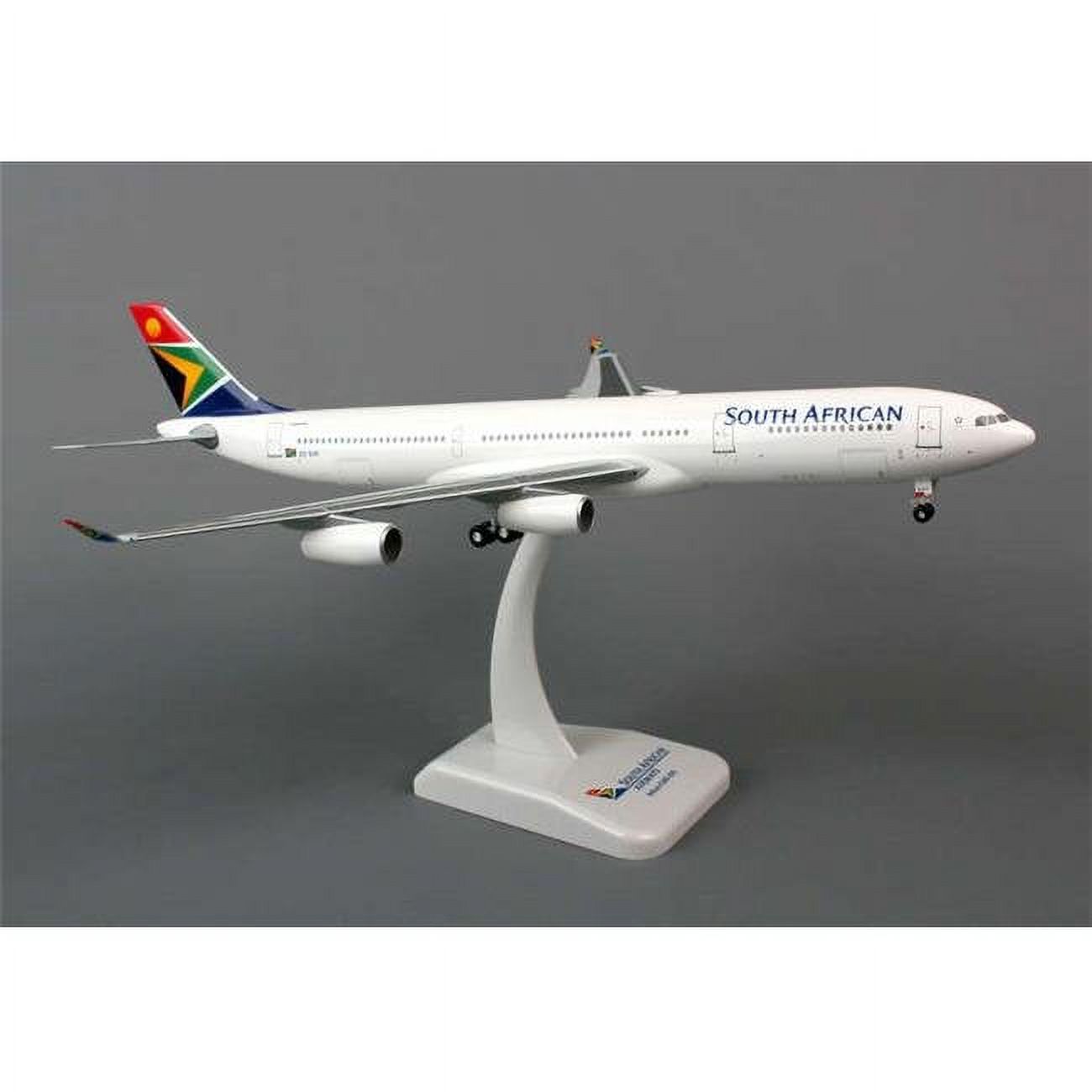 Hogan Wings South African A340-300 Airplane Model 1-200 with Gear
