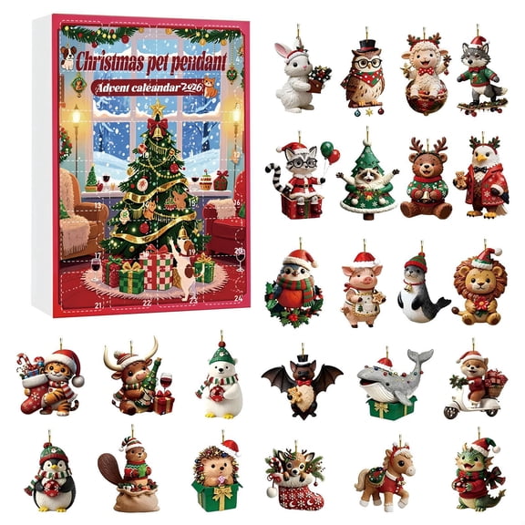 Reduce!2026 Christmas Countdown Calendar Cute Acrylic Holiday Gift Box Family Friend