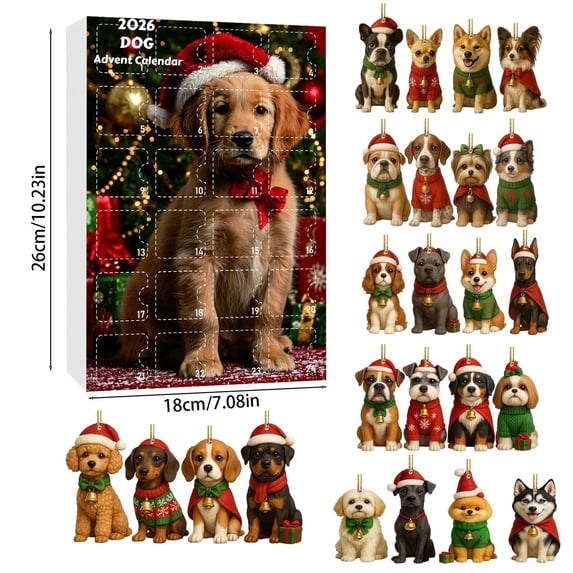 Hogarize Adventure Calendar for Dog Lovers Pet Lover Holiday Countdown Calendar Decorative Home Ornament