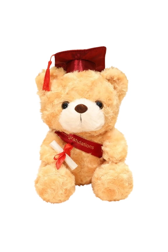 Hogarize Graduation Bear Doll Plush Toy with Cap for Class of 2025 Commemorative Gift Teddy Bear for College High School Kids Graduation Celebration