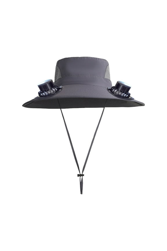 Hogarize Solar Fan Hat with Face Mask,Outdoor Fishing Hat for Men,3-Speed Adjustable Fan Sun Hat with Solar USB Charging,Dual-Purpose Cooling Hat for Summer Outdoor,Hiking,UV Protection