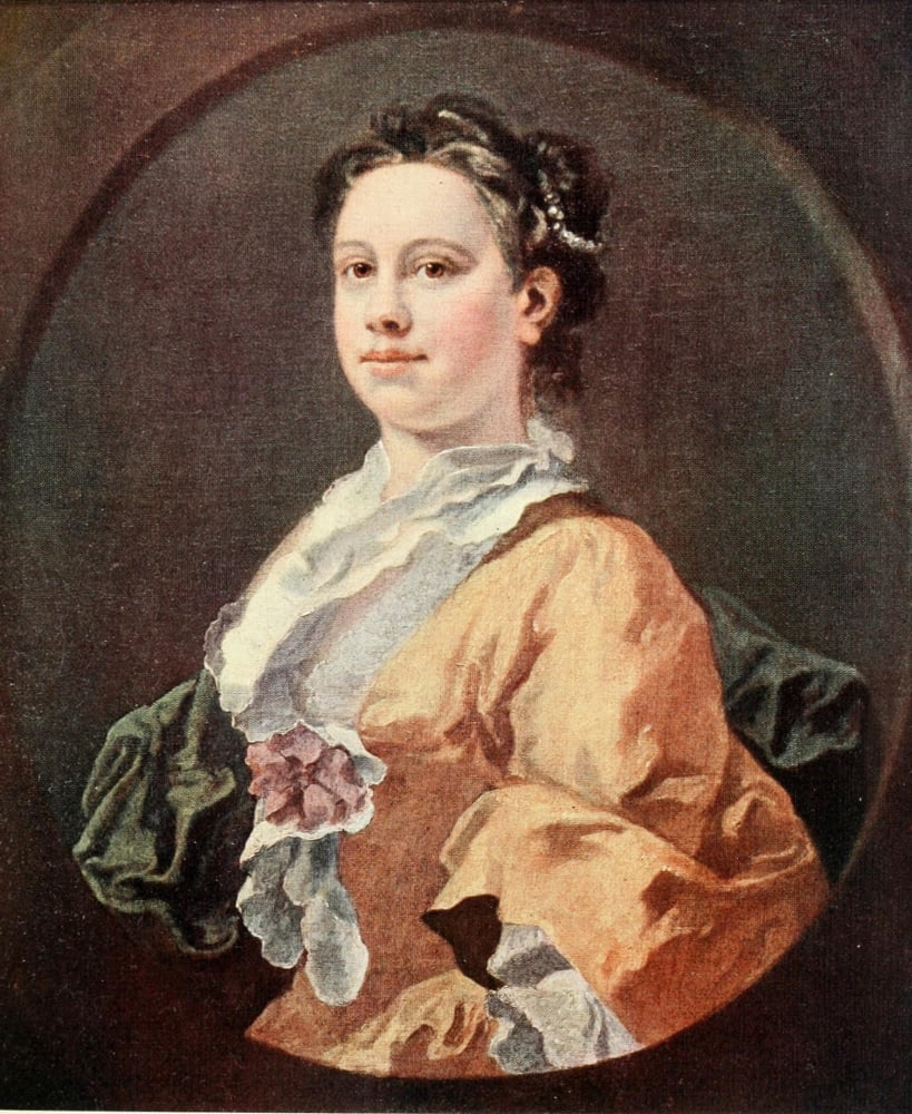 Hogarth 1910 Hogarths sister Canvas Art - William Hogarth (18 x 24)