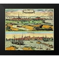 thumbnail image 1 of Hogenberg, Braun 13x12 Black Modern Framed Museum Art Print Titled - Denmark, 1 of 4
