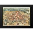 thumbnail image 1 of Hogenberg, Braun 14x11 Black Modern Framed Museum Art Print Titled - Odense Denmark, 1 of 4