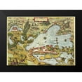 thumbnail image 1 of Hogenberg, Braun 14x11 Black Modern Framed Museum Art Print Titled - Plon Germany, 1 of 4