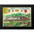 thumbnail image 1 of Hogenberg, Braun 18x14 Black Modern Framed Museum Art Print Titled - Bergen, 1 of 4