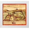 thumbnail image 1 of Hogenberg, Braun 28x26 White Modern Wood Framed Museum Art Print Titled - Sale Morocco, 1 of 4