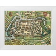 thumbnail image 1 of Hogenberg, Braun 32x25 White Modern Wood Framed Museum Art Print Titled - Edinburgh Scotland, 1 of 4