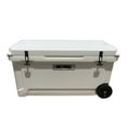 thumbnail image 1 of Hogg (White) 110 QT Insulated Cooler with Wheels and Handles, Rolling Ice Chest with Wheels, Rotomolded Wheeled Coolers for Camping, Drinks, Outdoors, 1 of 6