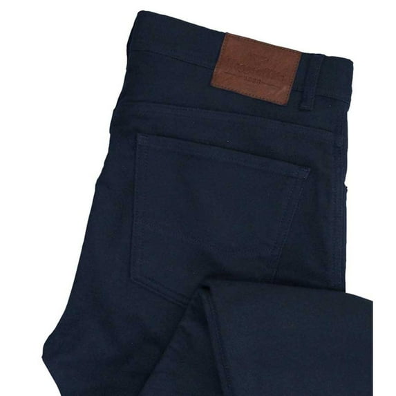 Hoggs of Fife Carrick Stretch Technical Moleskin Jeans Navy 40" Long