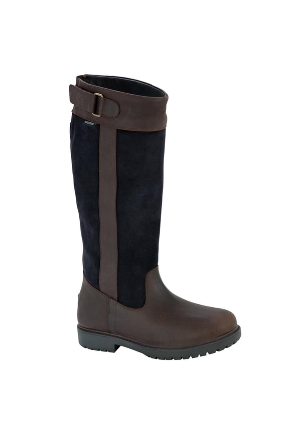 Cleveland Ladies Country Boot Dk Brown/Navy *36 Euro 36 Navy