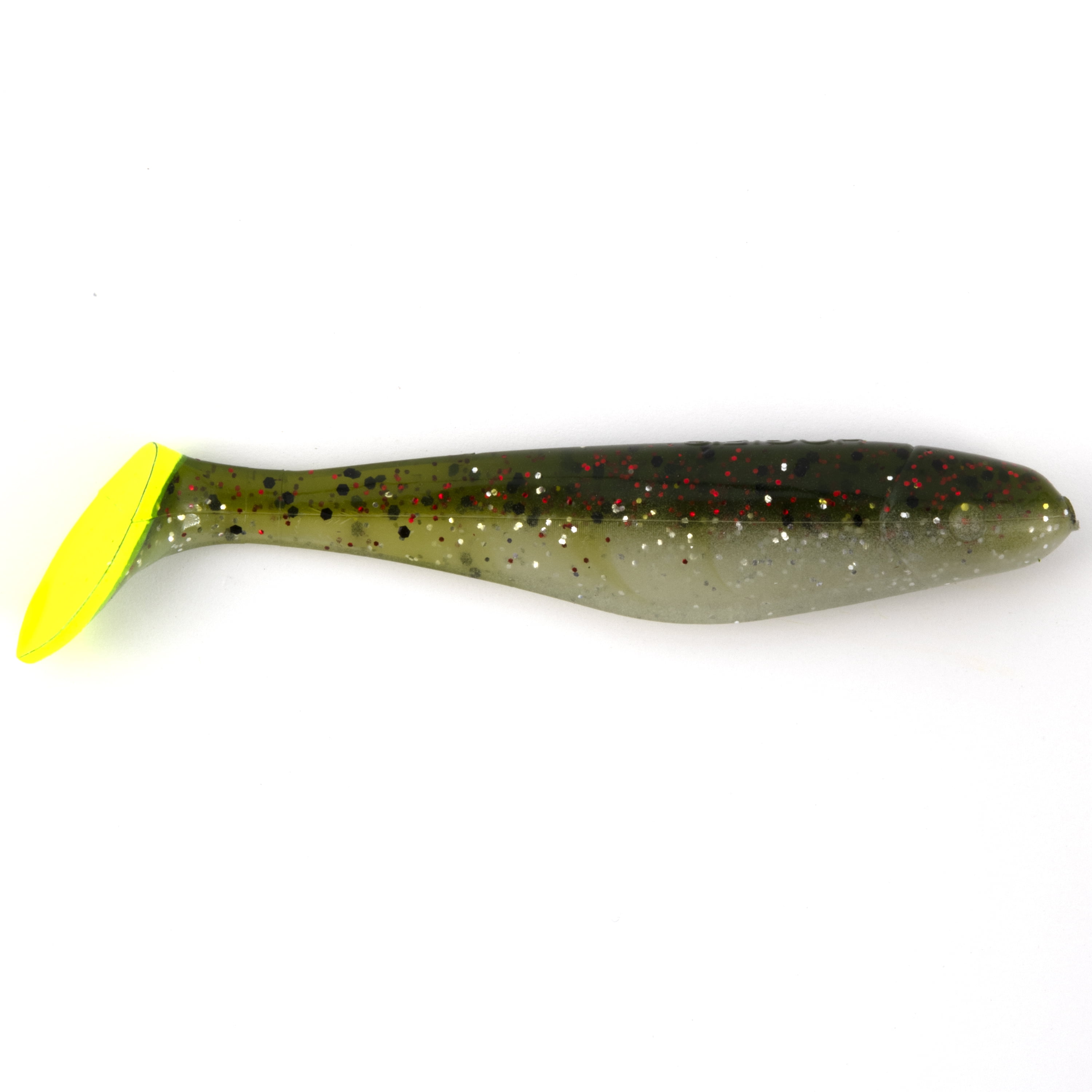 Hogie Lures 4" Major Soft Bait, Green Chicken, 6 Count