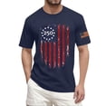 thumbnail image 1 of Hogleaql 4th Of July Shirts for Men Crewneck Patriotic Shirt Short Sleeve USA Flag Independence Day Graphic for Men Trendy T Shirt Navy L, 1 of 4