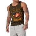 thumbnail image 1 of Hogleaql American Usa Flag Tank Top for Men 4th Of July Usa Muscle American Flag Graphic Sleeveless Shirt Crewneck Patriotic Gym Dressy Vest Gray M, 1 of 4