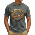 thumbnail image 1 of Hogleaql Men's American Flag Shirt Crewneck 4th Of July Patriotic Shirt Short Sleeve Independence Day USA Graphic for Men Dressy T Shirt Dark Gray 3XL, 1 of 4